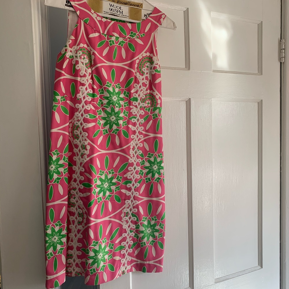 Lilly Pulitzer Hot Pink and Green Dress